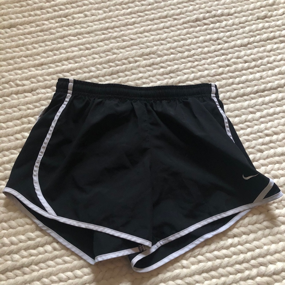 Nike Dri-FIT Black and White Athletic Shorts
